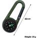 Multifunctional 3-in-1 Compass with Carabiner Hook & Thermometer | Portable Metal Key Ring for Camping & Hiking - Buy Online on GoSupps.com