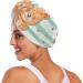 Bear Love Stripe Hair Towel 2 Pack | Super Absorbent Quick Dry Hair Turbans for Women & Girls - Buy Online on GoSupps.com