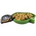 Jagowa Leaf-Shaped Reptile Food & Water Bowls - Set of 2 2-Sizes Plastic Feeder & Drinking Bowls for Moriya Corn Snakes & Crawling Pets in Green - Buy Online on GoSupps.com