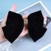 Cimenexe Bohemian Ribbon Bow Hair Clips Black Velvet Bow Hair Clip Big Velvet Ribbon Bow Tie Hair Clip Barrettes Retro Black Satin Bow Hair Clip Bow Winter Decorative Hair Accessories for Women - Buy Online on GoSupps.com