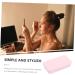 BELLIFFY Women Makeup Tool Aluminum Box Eyebrow Paste for Positioning Brow Position Tool Pink - Buy Online on GoSupps.com