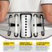 Back Bandage for Men & Women - Lordosis Support Belt with Bionic Plate - Pain Relief for Lower Back - Breathable XXL Gray Waist-Lende Support - Buy Online on GoSupps.com