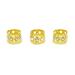 Honbay Gold Rhinestone Hair Rings 20PCS - Dreadlocks Beads Braid Hair Cuffs Heart Hollow Out - Buy Online on GoSupps.com
