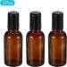 PATIKIL 30mL Roller Bottles 3 Pack Amber Glass Essential Oil Roller Ball Black Caps Refillable Sample Containers Brown - Buy Online on GoSupps.com
