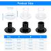 12 Pairs High Heel Protectors - S/M/L Heel Stoppers & Covers for Weddings Grass Gravel & Outdoor Events - Durable Heel Repair Caps for Women - Buy Online on GoSupps.com