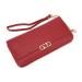 Women's money exchange stable zipper large capacity coin compartment fashionable style multifunctional for party travel dating (red)