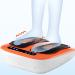 HOLTAL Adjustable Vibrating Foot Massager with Remote Control - Electric Leg, Foot, and Back Massager for Increased Blood Circulation - Orange - Buy Online on GoSupps.com
