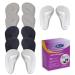 Arch Support Shoe Inserts for Women,Arch Support Insoles for Flat Feet Plantar Fasciitis Relieve Pain 12 Pieces Gel Foot Arch Supports Reusable Arch Pads 2 Black,2 Beige,2 Clear 12 Count (Pack of 1)