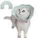 Pets Calant crauses cats collar anti-neck collar adjustable protective collar elizabethan collar neckcrasses protective collar for cats (light green s) s b-hellgr n