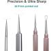 Nekoo Professional Facial Milia Removal Tool & Whitehead Extractor | High Grade Stainless Steel Double Ended Needle & Tweezers Kit for Blackhead & Acne Removal (S512IN-P) - Buy Online on GoSupps.com