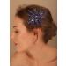 Deniferymakeup Women Sapphire Hair Comb Blue Crystal Rhinestones Bride Wedding Hair Accessories for Brides Crystal Bridal Hair Comb for Women and Girls (Style 3)