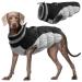 Kuoser waterproof dog coat cold weather winter warm jacket for small medium -sized dogs cozy dog sweater with fleece lined reflective puppy winter vest pet clothing xxl black