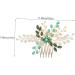 Ipetboom Wedding Headpiece for Bride Rhinestone Accessories for Women Bride Hair Accessories Green Hair Accessories for Prom Bridal Hair Accessories for Women Miss Hair Comb Metal Manual - Buy Online on GoSupps.com