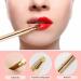Unaone 2 Pack Retractable Lip Brushes - Dual-Ended Makeup Brush for Lipstick & Lip Gloss - Rose Gold/Pink - Buy Online on GoSupps.com