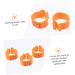 Amosfun 100 Pcs Pigeon Anklet Ring Protector Pigeon Foot Band Clip Foot Ring for Pigeon Baby Xuan Feng Cuff 1.3X1.3CM Orange - Buy Online on GoSupps.com