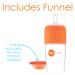 PopYum 9oz Orange Anti-Colic Formula Baby Bottles 3-Pack | Easy Mixing & Dispensing | Includes 2 Nipples - Buy Online on GoSupps.com