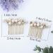 Bridal Wedding Hair Comb - Gold Pearl Rhinestone Headpiece for Women and Girls - Buy Online on GoSupps.com