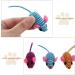 VILLCASE 12PCS Cat Toy Mouse-Elastic Rope Mouse Toy Cat Teaser Mouse Toy Creative Pet Cat Teeth Grinding Chew Toys for Small Medium Large Cat (Random Color) Assorted Color 12PCS 12X3.5cm - Buy Online on GoSupps.com