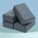 4 Pcs Soft EVA Foam Yoga Blocks | Supportive Brick for Pilates & Meditation | Non-Slip Exercise Equipment | Grey, 9x6x3 Inches - Buy Online on GoSupps.com