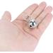 Crisp Sound Round Charm Extra Loud Pair of Cat & Dog Brass Portable Bells Collar Charm Bells for Save Birds & Wildlife silver - Buy Online on GoSupps.com