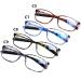 DOOViC Blue Light Filter Reading Glasses for Unisex TR259-C | 9 Colors Available | C7 Blue Tortoiseshell 2.5x - Shop Internationally! - Buy Online on GoSupps.com
