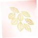 200 pcs Leaves India Hanging Leaf Headwear Tree Flatback Making Bracelet Craft for DIY Bride Silver 2*3.4cmx3pcs Goldenx3pcs - Buy Online on GoSupps.com