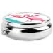 Shop Palm Leaf & Flamingos Mini Round Pill Box - Travel Pill Organizer with 3 Compartments for Home & Office - Buy Online on GoSupps.com