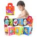 vocheer Baby Soft Cloth Book Sensory Toys Early Education Infant Tummy Time Mat for 0-12 Months Infants Dolphin