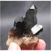 Crystal Natural Black Quartz Crystal Cluster Natural ore Sample Stone Crystal for Home Decoration Collection and Gift Draw yuebang Stone Mineral Specimen 80g-100g Black - Buy Online on GoSupps.com