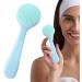 Silicone Manual Facial Cleansing Brush Skin Friendly Waterproof Face Cleaning Scrubber Exfoliator Cleanser Skin Friendly Face Scrubber for Blackheeads Whiteheads Makeup Residues Removal Blue - Buy Online on GoSupps.com