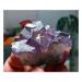 Natural Crystal Rough Stone Crafts TOP 75g Rare Natural Purple Fluorite Crystal Cluster Specimen