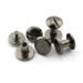 LQ Industrial 15 Sets Chicago Screw Slotted Head Carbon Steel Binding Screws Rivet - DIY Leather Craft Assembly Bolt 1/4 Black - Buy Online on GoSupps.com