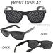 Fajoek Raster Glasses - Pinhole Eye Training & Relaxation Glasses - Foldable Black Grid Glasses for Vision Improvement - Buy Online on GoSupps.com