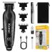 KEMEI Trimmer Professional Cordless Hair Clipper for Men Electric Beard Trimmers Barber Hair Cuttings Kit Zero Gapped T Blade Trimmers for Men with LCD Display KM-2293