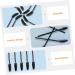 Ipetboom 200 Pcs Elbow Mascara Brush Accessories for Teen Girls Makeup Mascara Makeup Travel 9.7x0.6cmx4pcs Blackx4pcs - Buy Online on GoSupps.com