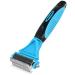 Dog bursting cat brush 12+23 pet stainless steel comb double -sided deshedding tool for dogs to remove unwanted hair disguise from knots blue