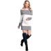 HAPPY MAMA Maternity Bardot Knitted Jumper Dress Pullover Sweater - White 16-18 - Buy Online on GoSupps.com