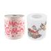 NUOBESTY Printed Paper Towels 2 Roll Christmas Toilet Paper Roll Tissue Napkin Santa Merry Christmas Pattern for Xmas Party Supplies Bathroom Decoration Stocking Stuffer Treats