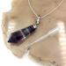 Gemstone Pendulum Perfume Bottle Pendant Necklace - Rainbow Fluorite Crystal Essential Oil Diffuser Jewelry - Buy Online on GoSupps.com