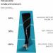 WSYKC Compression Socks - Opaque Knee High Support Stockings for Edema & Pregnancy | Closed Toes Black & Blue L/XL - Buy Online on GoSupps.com