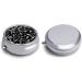 Portable 3-Compartment Pill Box - Travel-Friendly White Leaf Swirl Pill Organizer for Purse & Pocket - Buy Online on GoSupps.com