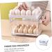 Yardenfun 1pc Egg Storage Box Eggs Food Container Refrigerator Egg Storage Organizer Stackable Tray re-usable - Buy Online on GoSupps.com