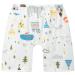 Baby Toilet Training Pants Kids 2 in 1 Waterproof Reusable Cotton Nappy Diaper Skirt Cute Cartoon Skort Pants Polar Bear High Low Waist M