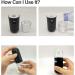 2Pack Portable Mist Sprayer for Face & Eyelashes | Cool Nano Mister for Hydrating | 1oz Capacity | Black/White - Buy Online on GoSupps.com