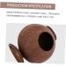 FOMIYES 2pcs Coconut Shell Charcoal Hamster Nest Small The Bed 16X15X15CMx2pcs Brownx2pcs - Buy Online on GoSupps.com