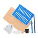 Housoutil Embroidery Kit Coffee Pigment Blue Eyebrow Kit Microblading Ink Embroidery Pencil & D Eye and Manual Dark Suit