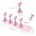 LADYING Acrylic Nail Practice Stand - 2 Sets of Gradient Pink Fake Nail Art Holders for DIY & Salon - Magnetic Display Tools for Beginners - Buy Online on GoSupps.com