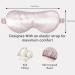 Lacourse 22 Momme Silk Sleep Mask - 100% Natural Mulberry Silk Cool & Comfortable with Elastic Band - Darkening Eye Mask in Pink - Buy Online on GoSupps.com