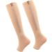 Amonida Compression Socks with Zipper - Nylon Fleshcolor Effective & Practical | L/XL - Ideal for Home Use - Buy Online on GoSupps.com