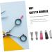 Minkissy 18-Piece Scissors Set | Decorative Nail & Pet Hair Scissors | Silver Finger Support | Ideal for Nails & Grooming - Buy Online on GoSupps.com